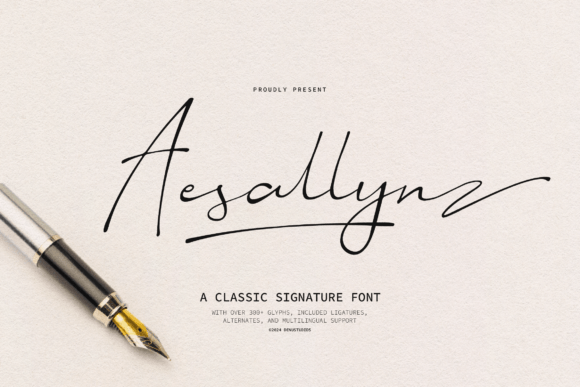 Aesallyn: A Classic Script Font