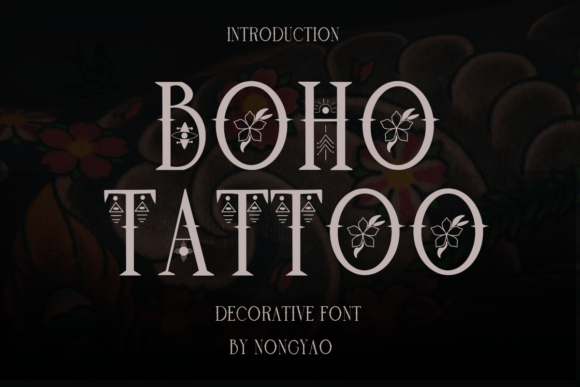Boho Tattoo: A Designer's Take on Raw, Artistic Typography
