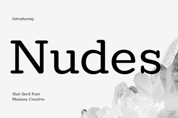 Bringing Nudes Slab Serif Font to Life in Your Shop