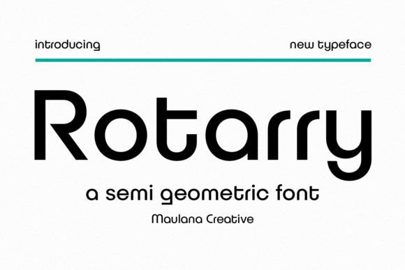 Bringing Rotarry Semi Geometric Font to Life in Handmade Shops