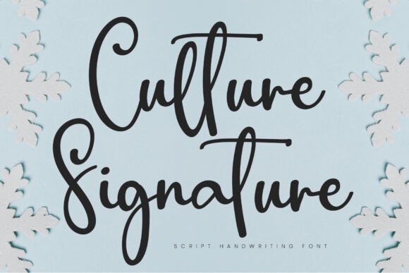 Culture Signature Font Review