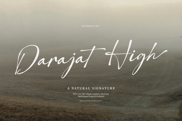 Darajat High: A Graceful Script for Editorial Design