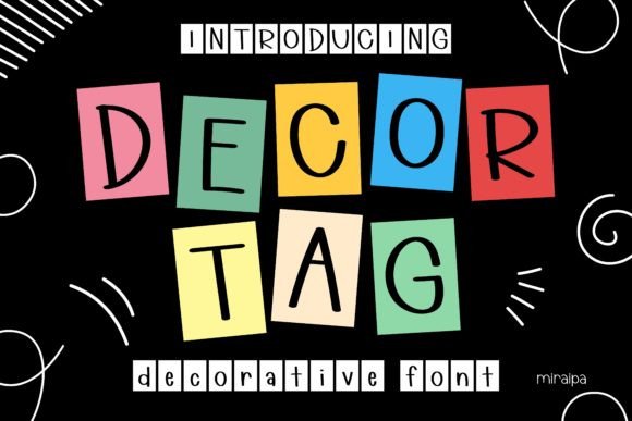 Decor Tag Font: A Playful Typeface for Modern Web Design