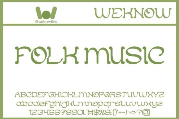 Folk Music Font: A Playful Typeface for Brand Identity