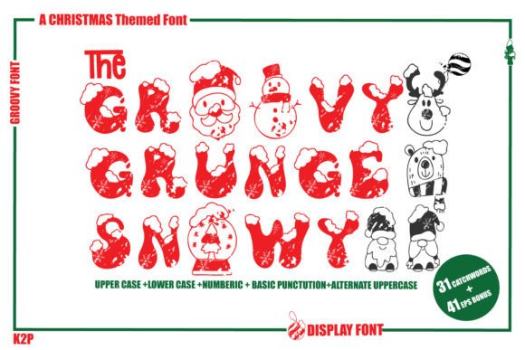 Groovy Grunge Snowy: The Ultimate Holiday Display Font