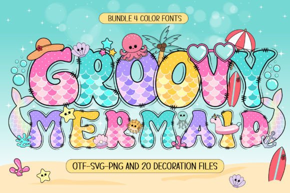 Groovy Mermaid: The Color Font for Scroll-Stopping Campaigns