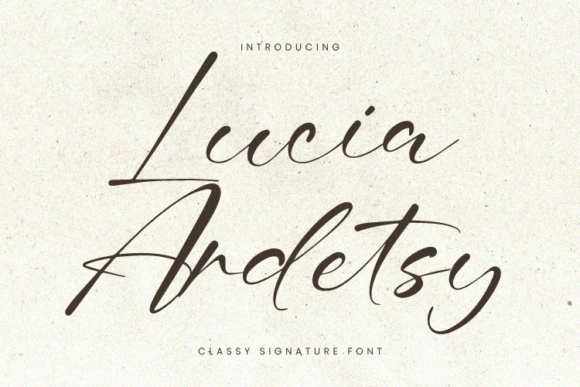 Lucia Ardetsy: A Font That Breathes Life