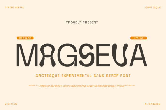 Magseva: A Modern Sans Serif Font for Bold Branding