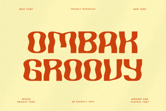 Ombak Groovy: A Decorative Font for Modern Editorial Design
