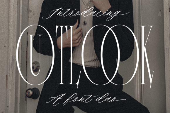 Outlook Font Duo: A Serif and Script Typeface for Editorial Design