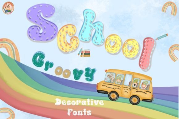 School Groovy: A Fun Decorative Font for Web Design