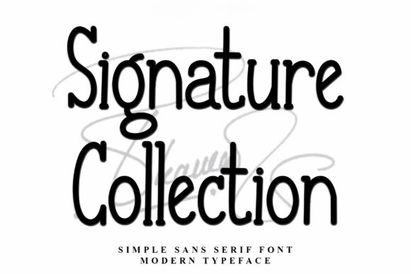 Signature Collection Font for Web Design