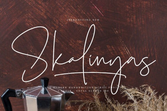 Skalinyas: A Modern Script Typeface for Editorial Design