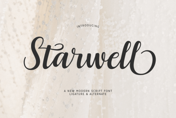 Starwell: A Refined Script Font