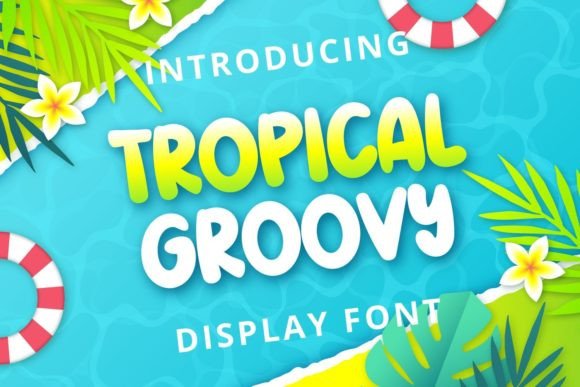 Tropical Groovy: A Bold Display Font for Editorial Impact
