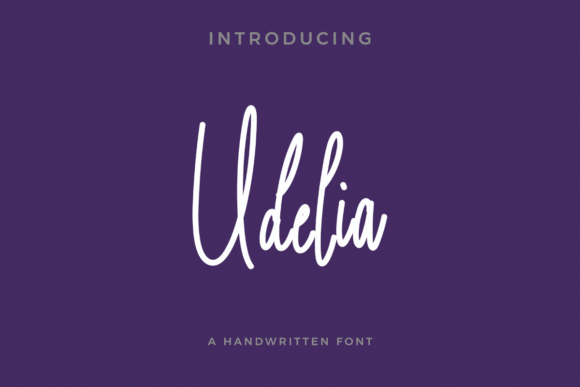 Udelia: A Unique Script Font for Crafters